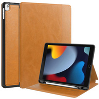 Etui do iPad 10.2" 2021/2020/2019 (9/8/7 gen.), Business Card and Pen Slot, brązowe