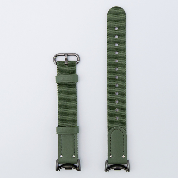 Pasek nylonowy do Xiaomi Smart Band 10 / 9 / 8, Zielony