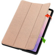 Etui do Samsung Galaxy Tab S11, Smartcase z miejscem na rysik, różowe złoto