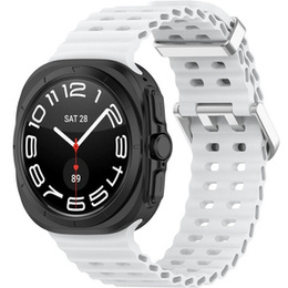 Pasek Silikonowy do Samsung Galaxy Watch Ultra 47mm (2025 / 2024), Biały
