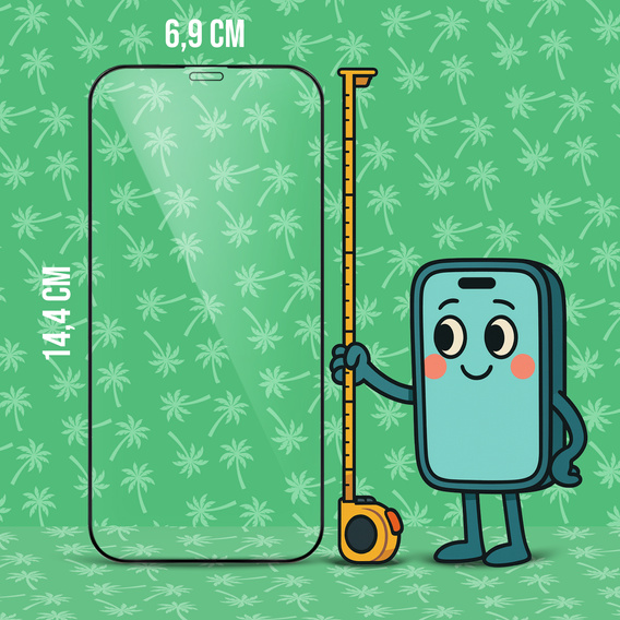 Szkło hartowane 5D Full Glue Smart Palm do iPhone 12/12 Pro