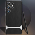 Etui do Samsung Galaxy S25 Ultra, GKK Woven Leather, czarne