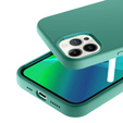 Etui do iPhone 14 Plus, Silicone Lite, zielone