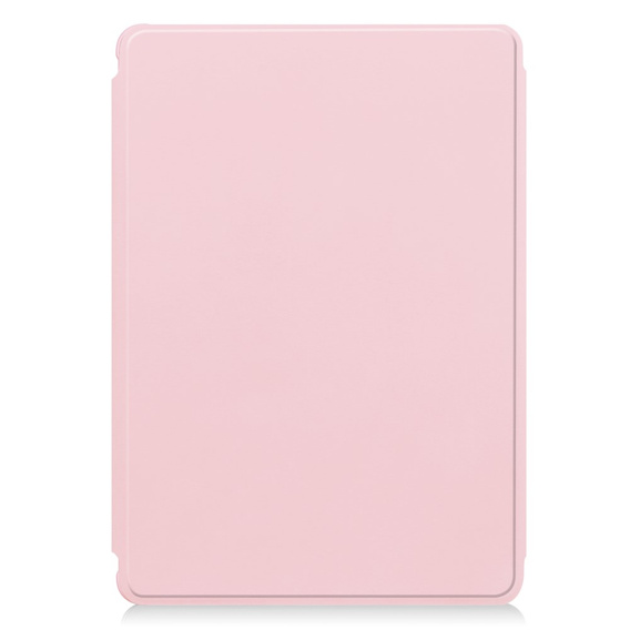 Etui z klawiaturą do Samsung Galaxy Tab S10 Lite / S10 FE / S9 FE, Rotary 360° Leather, różowe
