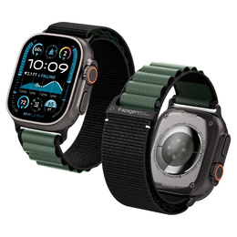 Pasek Spigen WBF1 Band do Apple Watch 8/9/10/11/SE/Ultra 1/2 (44/45/46/49 mm) – Black / Green