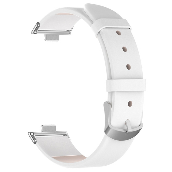 Pasek Skórzany do Huawei Watch Fit 4 / 4 Pro / 3, Biały