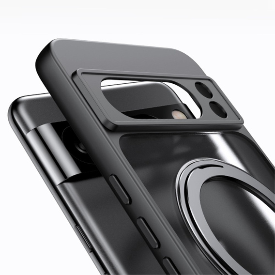 Etui do Google Pixel 8A, Fusion Hybrid Kickstand, do MagSafe, czarne