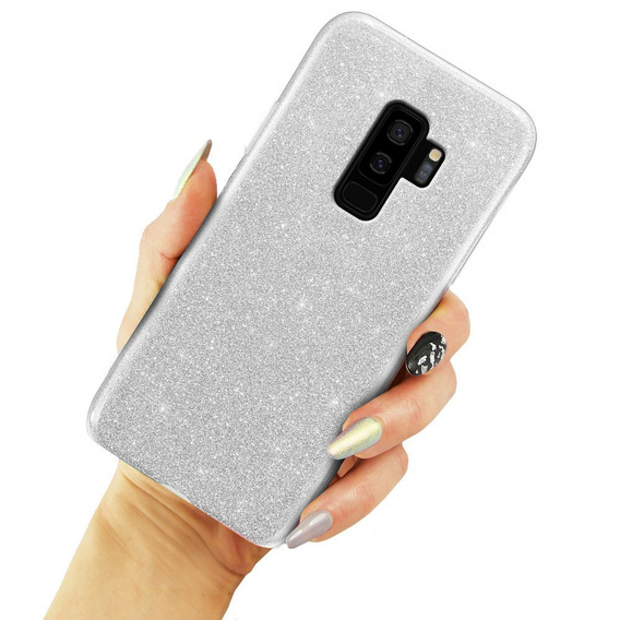 Etui Glitter Case do Samsung Galaxy S9 Plus, Silver