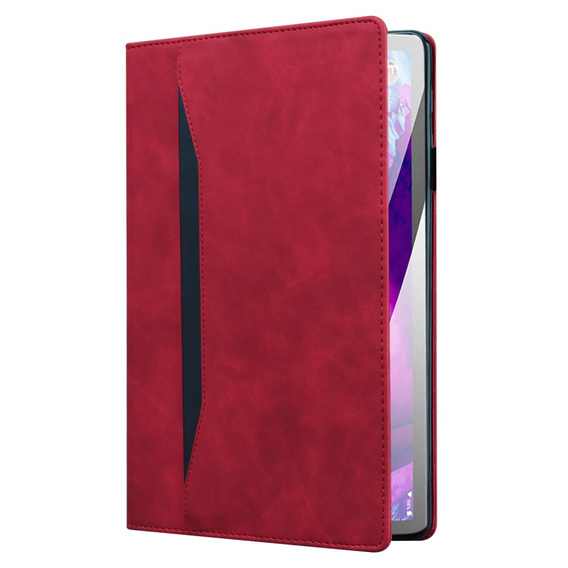 Etui z klapką i kieszonkami na karty do Xiaomi Redmi Pad 2 - Czerwone