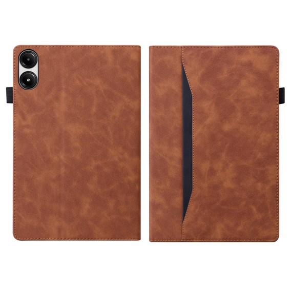 Etui do Xiaomi Redmi Pad Pro / Xiaomi Poco Pad, Classic, z miejscem na rysik, brązowe