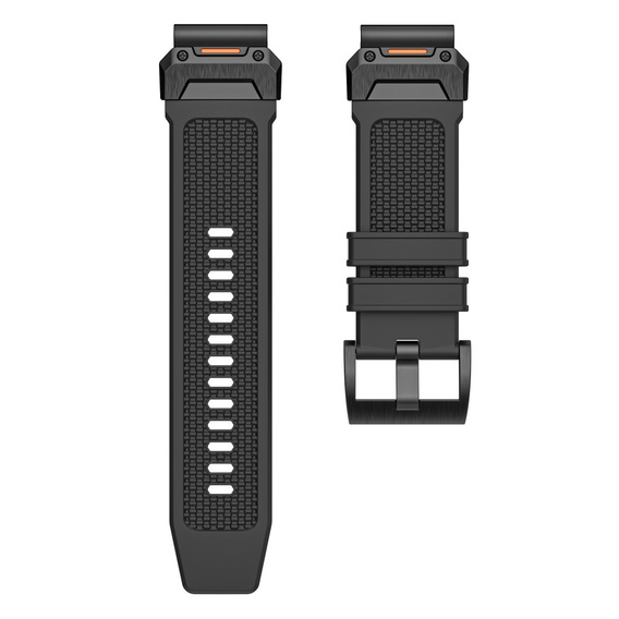 Pasek Silikonowy QuickFit do Garmin Fenix 22mm, Czarny