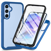 Etui do Samsung Galaxy A55 5G, Shockproof, z folią, niebieskie