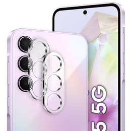 2x Szkło hartowane na aparat ERBORD do Samsung Galaxy A35 5G, Przezroczyste