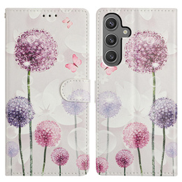 Etui z klapką do Samsung Galaxy S24 FE, Wallet, Dandelion