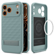 Etui Spigen do iPhone 17 Pro Max, Parallax Mag, do MagSafe, zielone