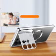 Etui Magnetyczne do Samsung Galaxy S23 Ultra 5G, Aroma Hybrid, srebrne