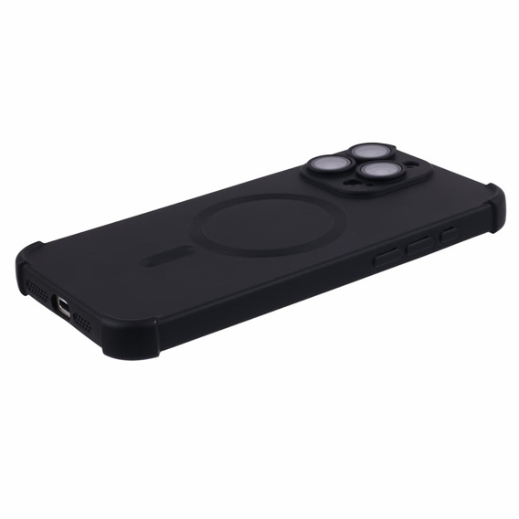 Etui silikonowe do iPhone 15 Pro Max, Magnetic, do MagSafe, czarne
