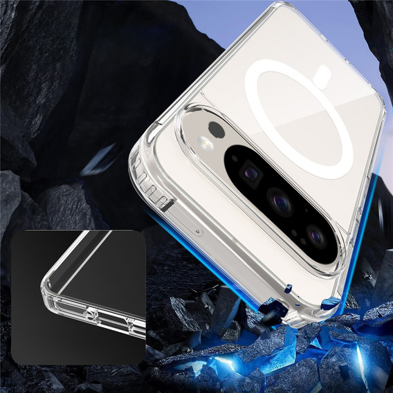 Etui do Google Pixel 10 / 10 Pro, Fusion Hybrid, do MagSafe, przezroczyste