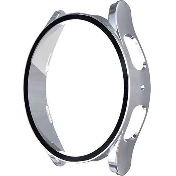 2w1 Etui + Szkło Hartowane do Samsung Galaxy Watch 5 40mm, Srebrne