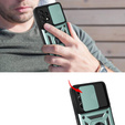 Etui pancerne do Samsung Galaxy A33 5G, CamShield Slide, zielone