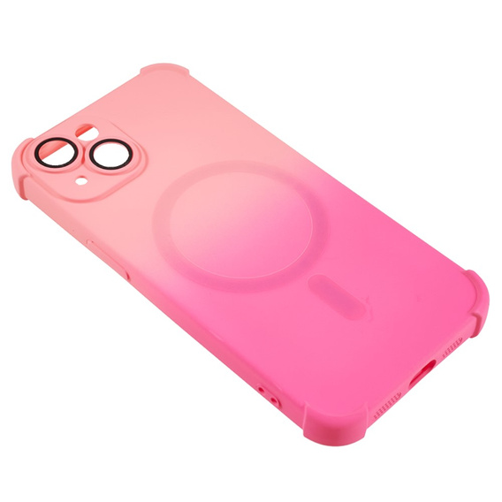 Etui silikonowe do iPhone 13, Gradient Magnetic, do MagSafe, różowe