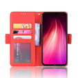 Etui z klapką do Xiaomi Redmi Note 8T, Card Slot, czerwone