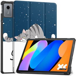 Etui do Lenovo Idea Tab 11" 2025 TB336FU TB336ZU, Smartcase, z funkcją podstawki, Śpiący kot