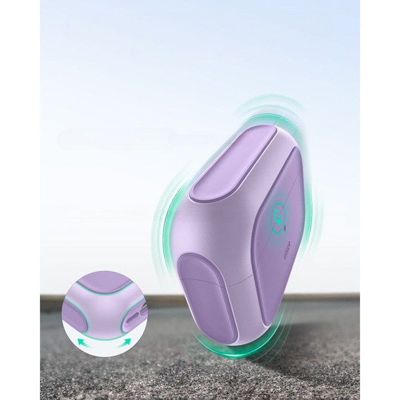 ESR Etui na słuchawki Airpods Pro 3, Orbit Halolock MagSafe, lavender
