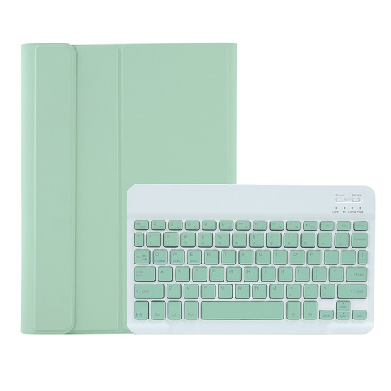 Etui z klawiaturą do Samsung Galaxy Tab S6 Lite 10.4" 2020/2022/2024, Pen Slot, zielone