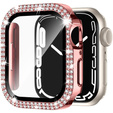 2w1 Etui + Szkło Hartowane do Apple Watch 4/5/6/SE 40mm, Różowe