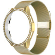 Pasek Bransoleta Milanese + Etui do Samsung Galaxy Watch 7 40mm, Złota
