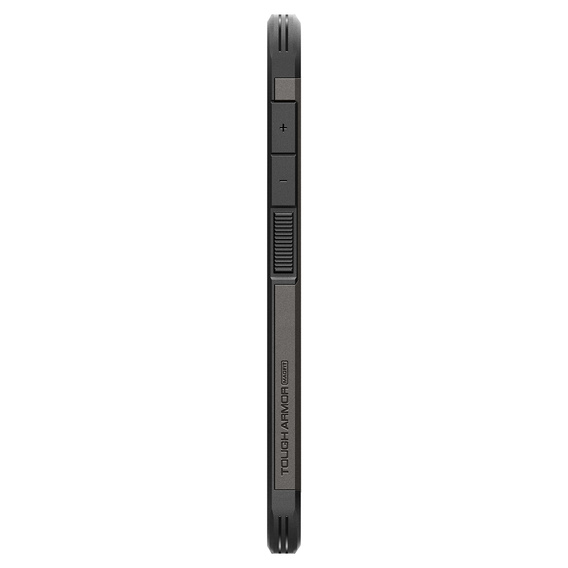 Etui Spigen do Samsung Galaxy S25+ Plus, Tough Armor Mag MagSafe, szare + Szkło Hartowane 9H
