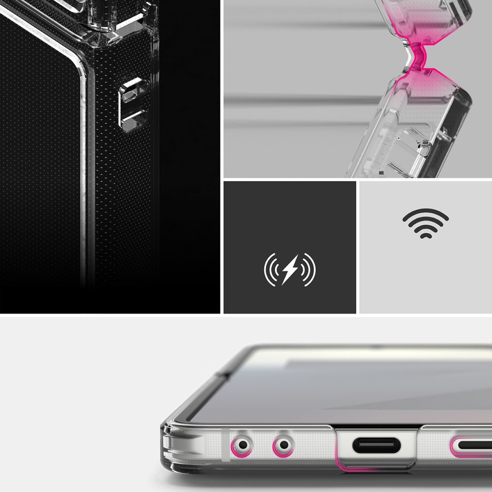 Etui Ringke Fusion Z Flip 7 – kompatybilne ze szkłem hartowanym i folią