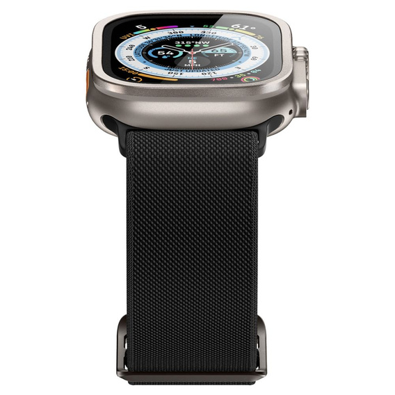 Szkło Hartowane SPIGEN GLAS.TR SLIM PRO do Apple Watch Ultra 1/2/3 49mm, z ramką, Tytanowe / Szare