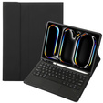 Etui z klawiaturą do iPad Pro 11" 2024 (5 gen.), Leather Pen Slot TouchPad, czarne