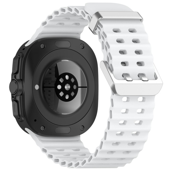 Pasek Silikonowy do Samsung Galaxy Watch Ultra 47mm (2025 / 2024), Biały
