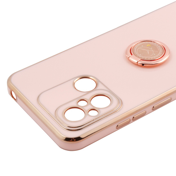 Etui do Xiaomi Redmi 12C, Electro Ring, różowe rose gold