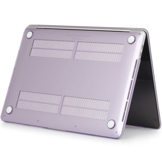 Etui do MacBook Air 13 A2337 M1 A2179 A1932, Hard Case Obudowa, Fioletowe