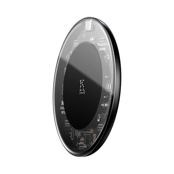 Baseus Simple Bezprzewodowa Ładowarka Indukcyjna 15W, Black