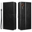 Etui z klapką do Samsung Galaxy Xcover 7, Crazy Horse Wallet, czarne