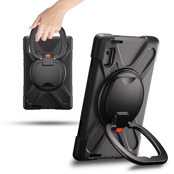 Etui pancerne do Lenovo Tab M9 TB-310FU (2023), Obrotowe 360, Czarne