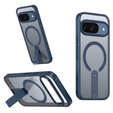 Etui do Google Pixel 10 / 10 Pro, Fusion Hybrid, do MagSafe, z podstawką, niebieskie