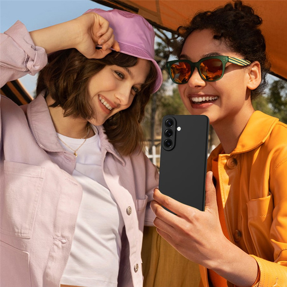 Etui do Samsung Galaxy A57 5G, Silicone Lite, do MagSafe, czarne