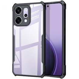 Etui do Oppo Reno 14, AntiDrop Hybrid, przezroczyste z czarną ramką