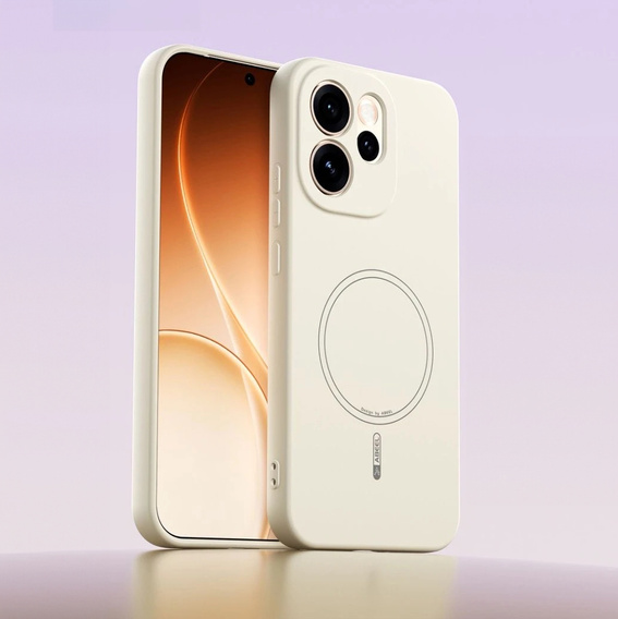 Etui do Oppo Reno 15 FS, Silicone Lite, do MagSafe, białe