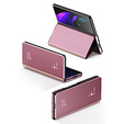 Etui do Samsung Galaxy Z Fold3 5G, Clear View, różowe rose gold