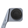 Aluminiowa Stacja Dokująca z kablem USB do zegarków Garmin, Szara