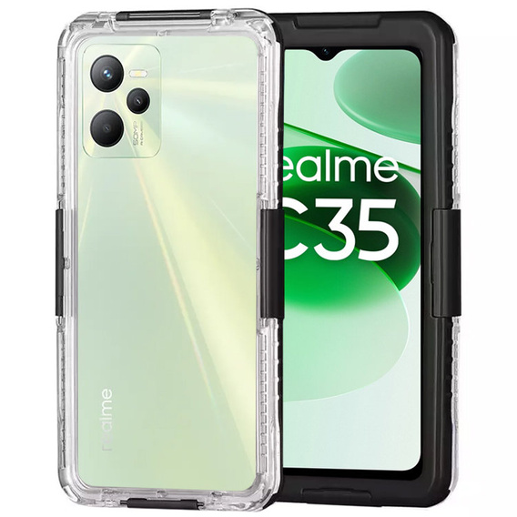 Etui Wodoodporne IP68 do Realme C35, Black