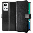 Etui z klapką do Realme GT Neo 3, Crazy Horse Wallet, czarne