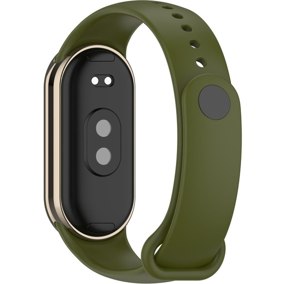 Pasek Silikonowy do Xiaomi Smart Band 10 / 9 / 8, Ciemnozielony